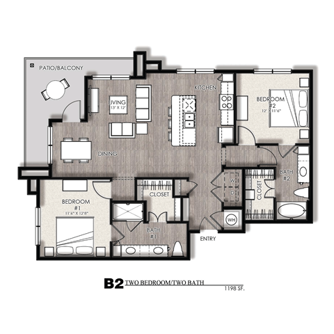 Presidio at River East B2 Floor Plan